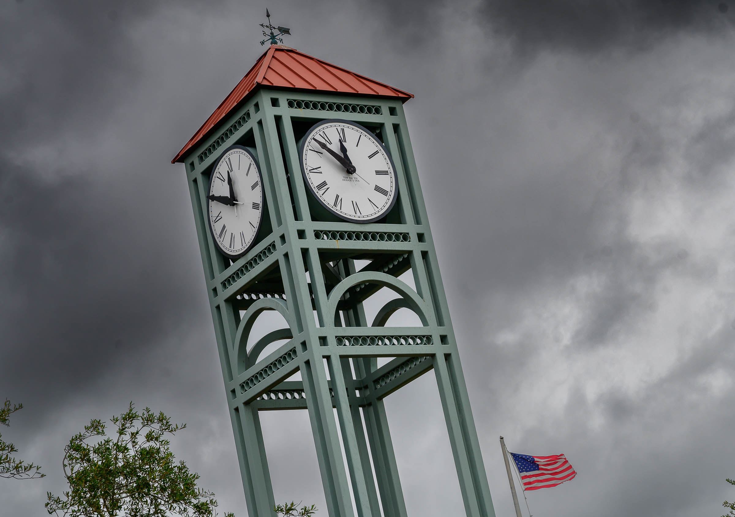 Storm clouds on Palatka's riverfront on Weds. Aug. 30, 2023